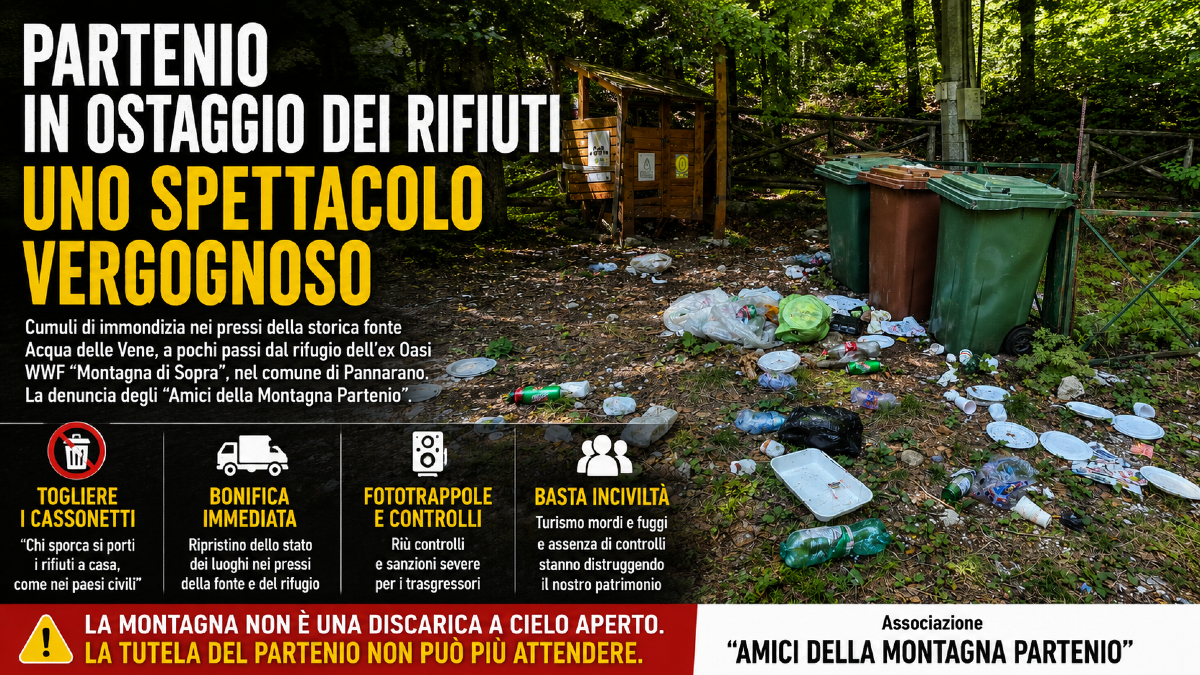 Rifiuti sul Partenio, la denuncia degli “Amici della Montagna”. - 