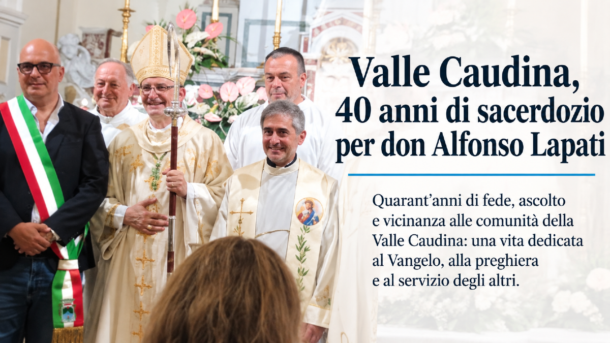 Valle Caudina, quarant’anni di sacerdozio per don Alfonso Lapati: una vita al servizio degli altri - 
