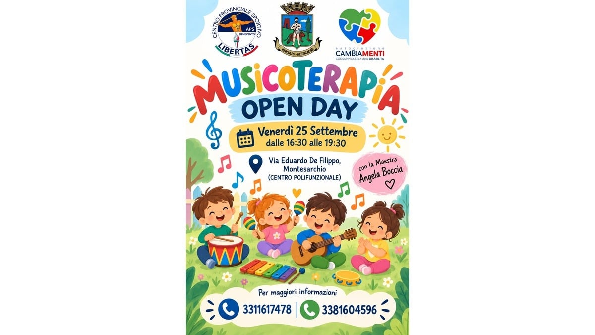Montesarchio, musica e inclusione: arriva il corso di Musicoterapia per i ragazzi - 
