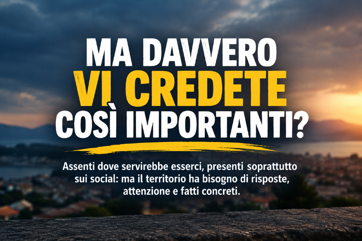 Ma davvero vi credete così importanti?  - 