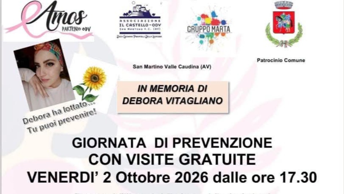 Una giornata di prevenzione e salute in memoria di Debora Vitagliano - 