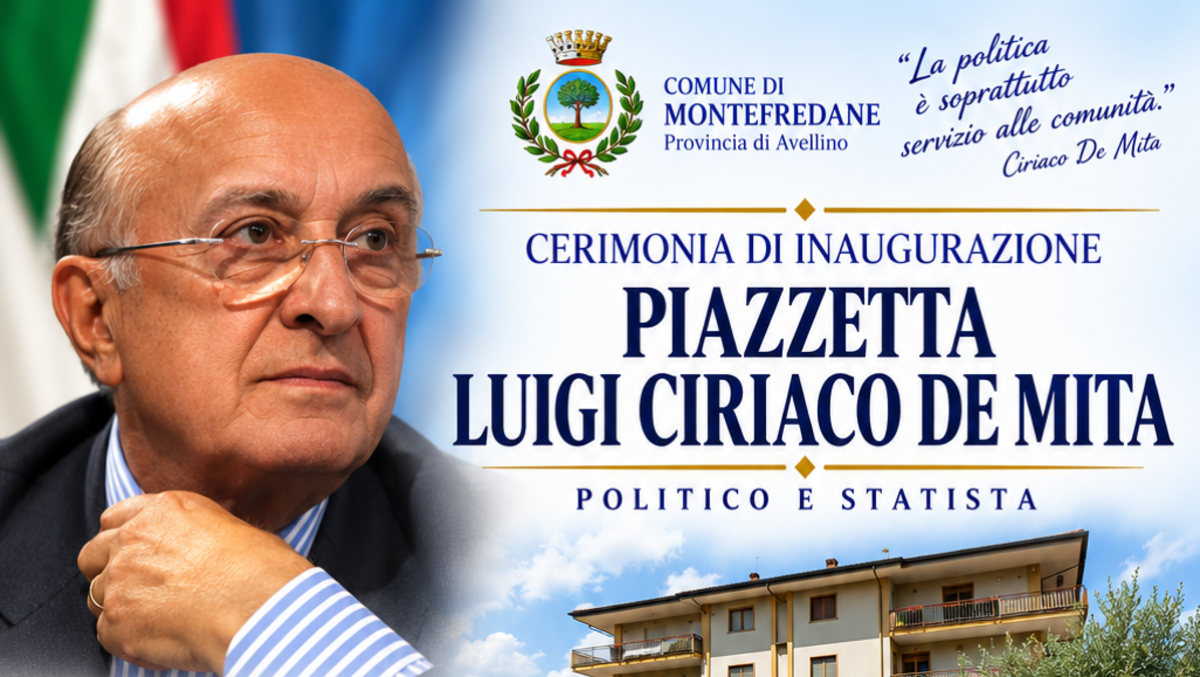Montefredane intitola una piazzetta a Ciriaco De Mita - 