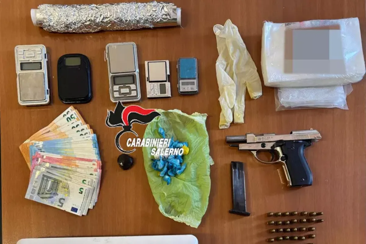 Pontecagnano, droga e pistola clandestina: 34enne arrestato - 