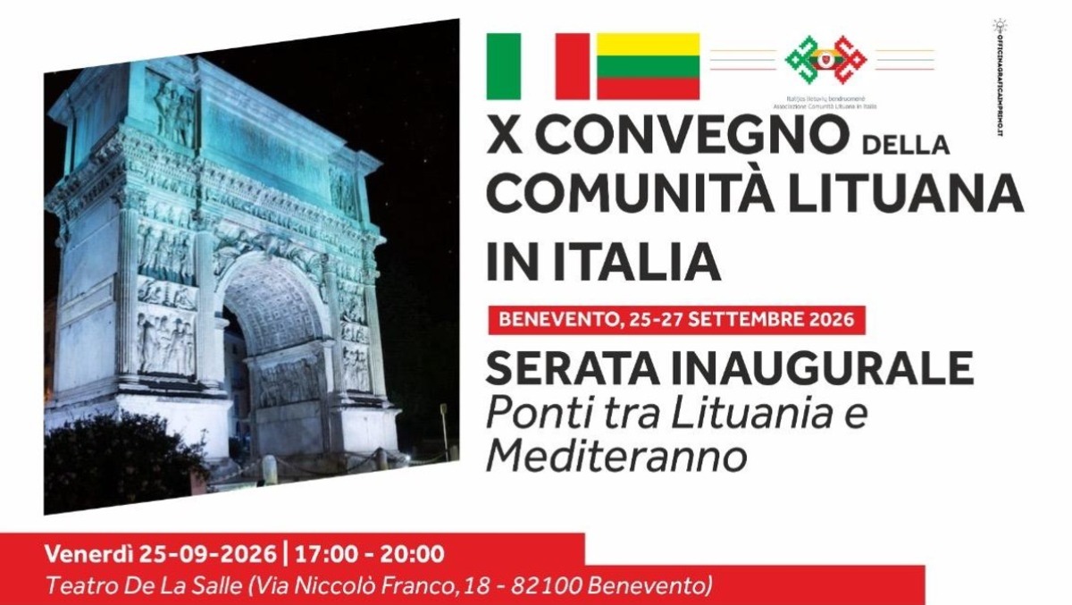 Benevento ponte tra Italia e Lituania per il congresso ITLB - 
