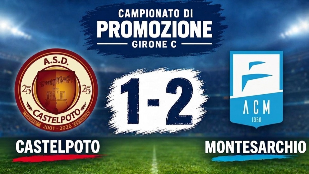 Montesarchio, colpo nel derby: Castelpoto battuto e vetta nel mirino - 