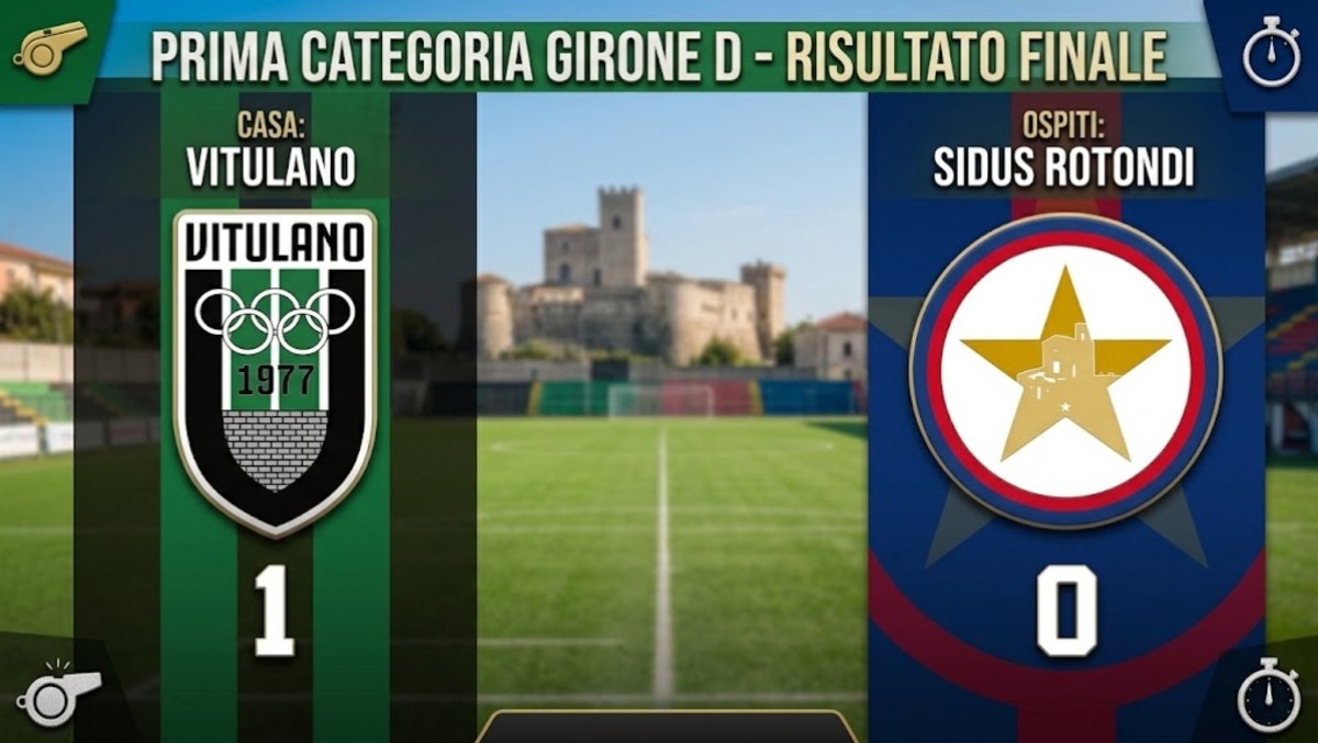 Vitulano-Sidus Rotondi 1-0, decide Fucci - 