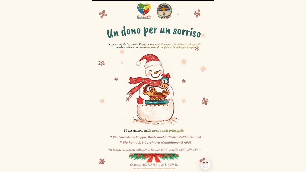 “Un dono per un sorriso”: torna la magia del Natale. - 