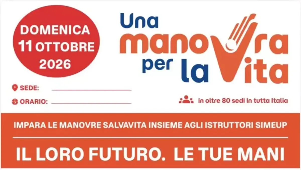 Una Manovra per la Vita 2026,  per imparare a salvare un bambino - 