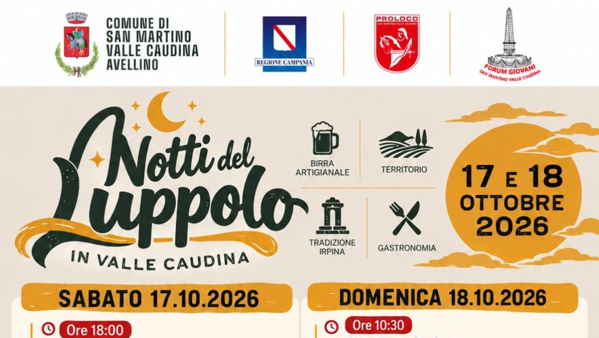 San Martino Valle Caudina. Arrivano le "Notti del Luppolo in Valle Caudina"  - 
