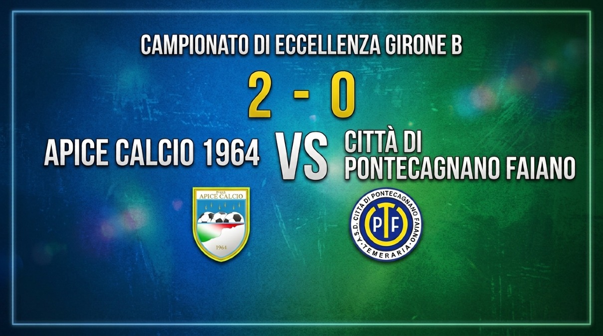 L’Apice ritrova la vittoria: Pontecagnano Faiano battuto 2-0 - 