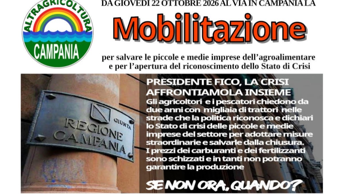Agricoltori in lotta, giovedì 22 ottobre l’incontro con il presidente Fico a Napoli - 