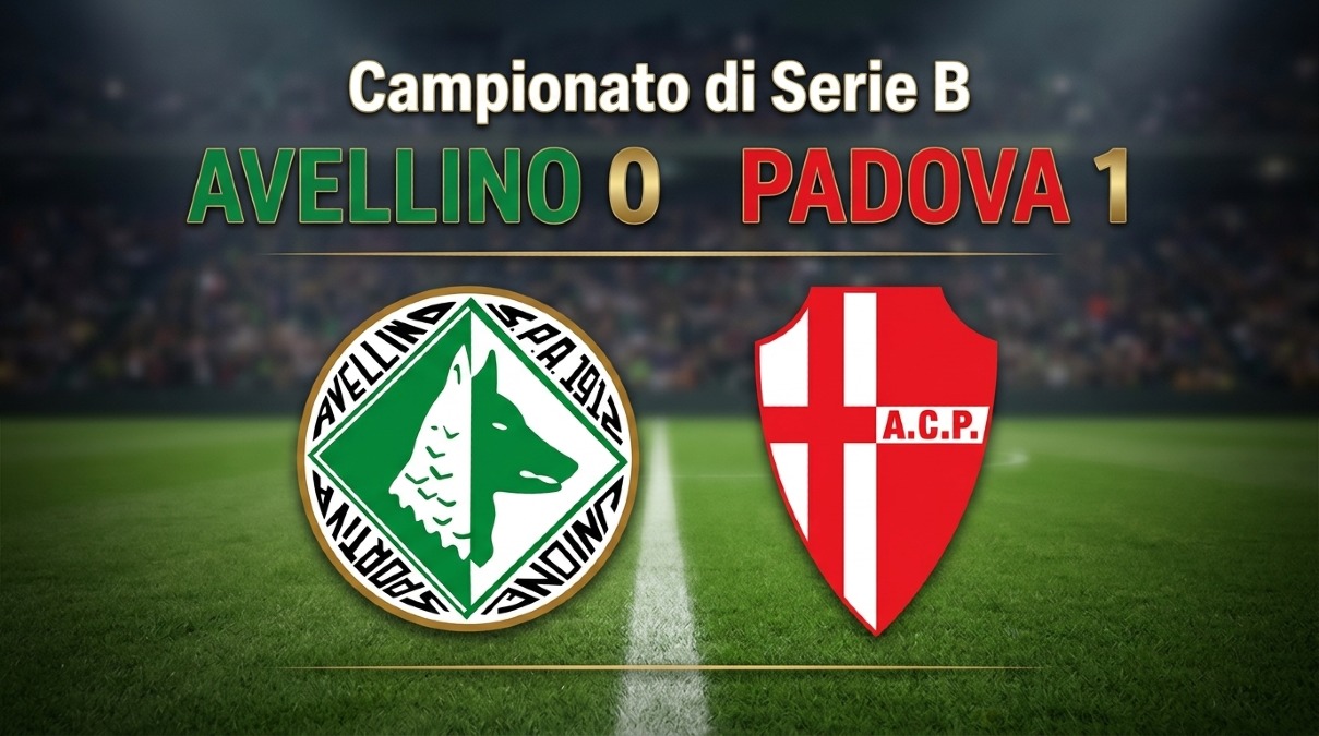 Avellino, notte fonda al Partenio: il Padova passa con Zuelli - 