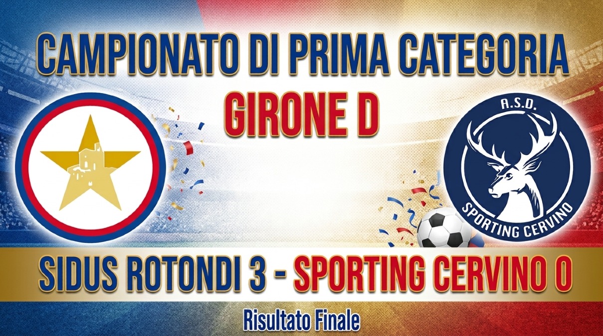 Sidus Rotondi, riscatto da applausi: Sporting Cervino ko 3-0 - 