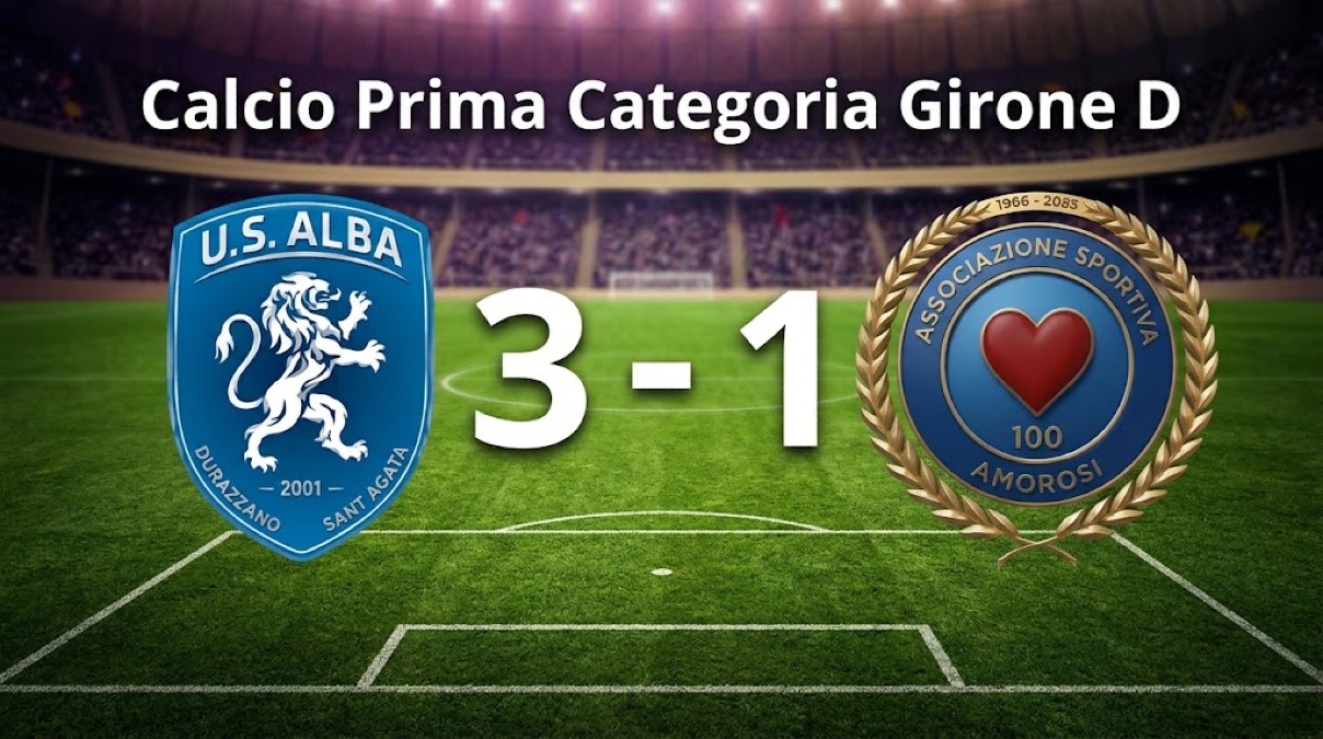 Alba Sant'Agata, cuore e carattere: batte l'Amorosi 3-1 in dieci - 
