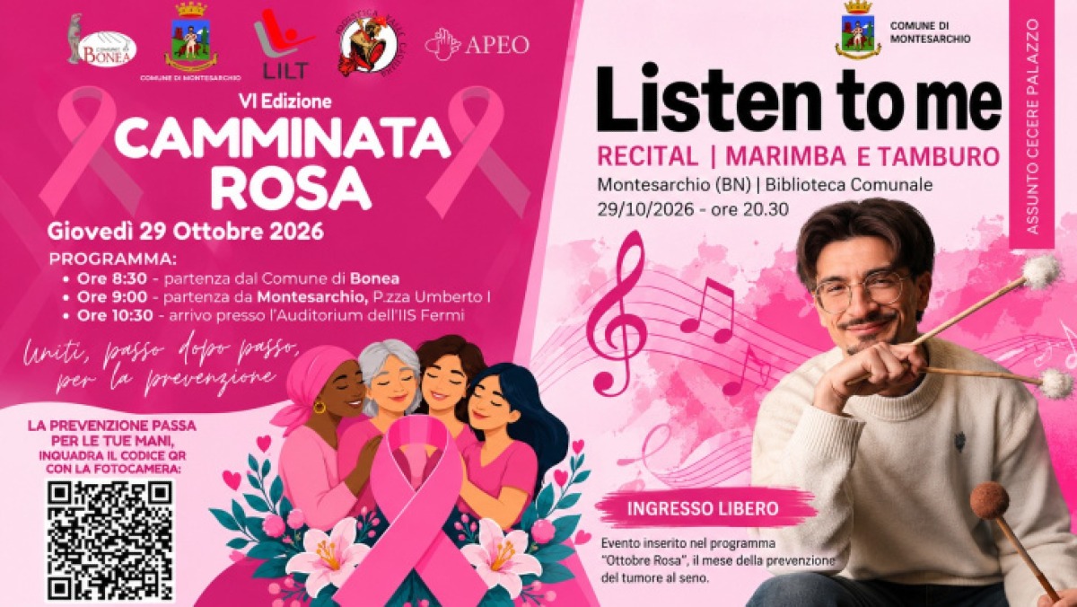 Montesarchio e Bonea: una giornata dedicata alla prevenzione oncologica - 